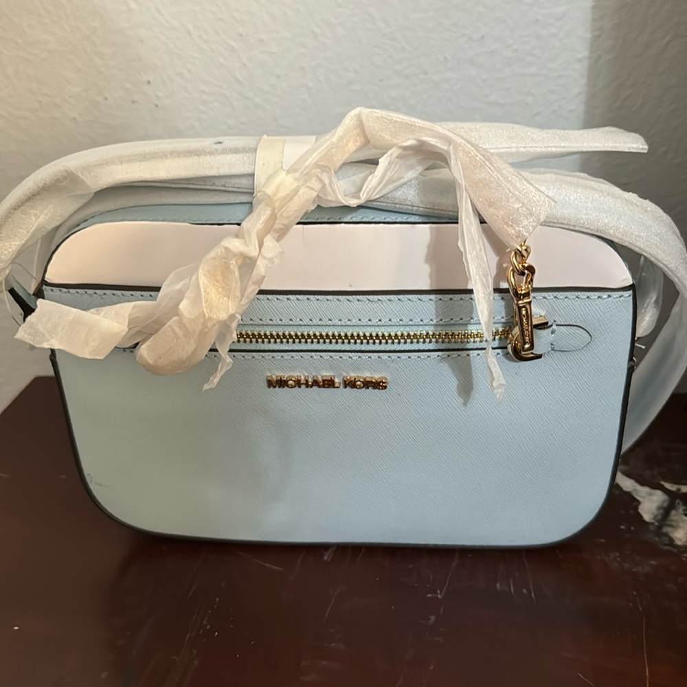 Michael Kors blue purse